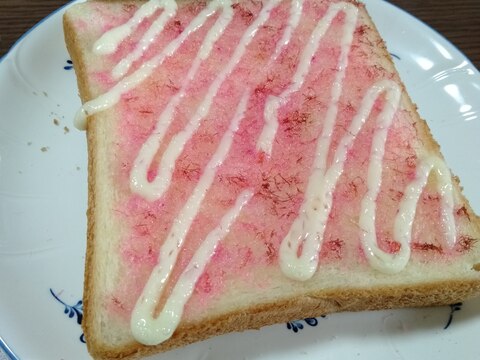 桜でんぶトースト　〜食パンアレンジ〜